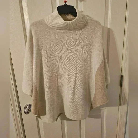 Note Di Anita Tops - Note Di Anita Made In Italy Wool Cashmere Sweater Poncho One Size fits All